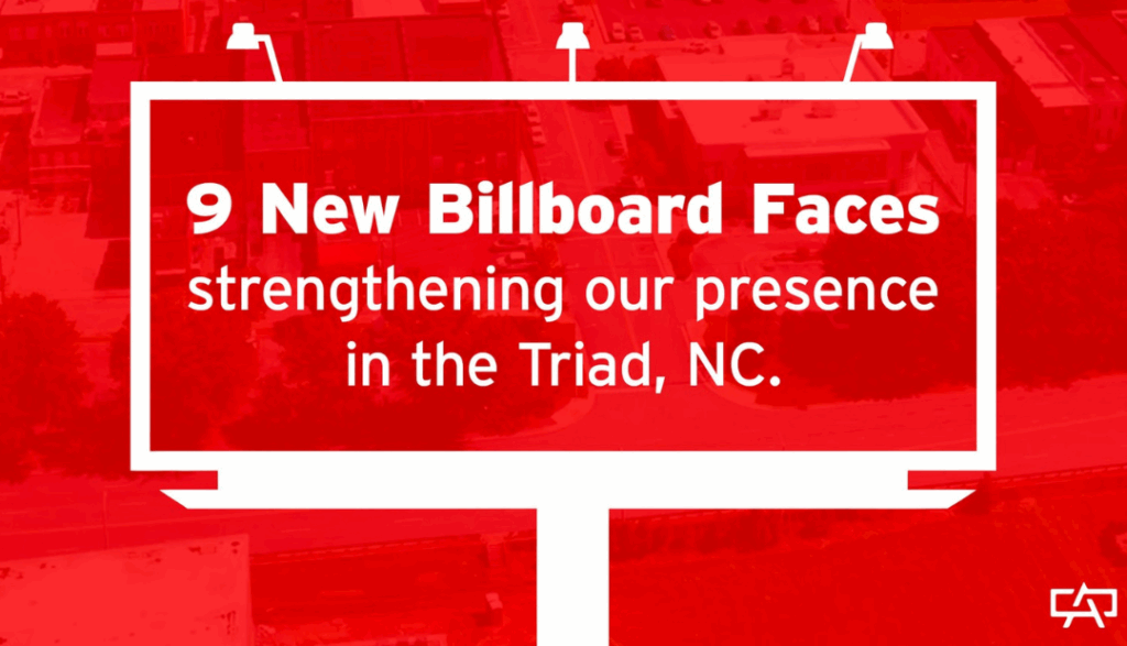 Doubles Digital Billboard Reach in the Triad Market